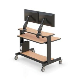 Two-level Computer Desk with Keyboard Tray - Best Mounting